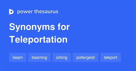 other words for teleport